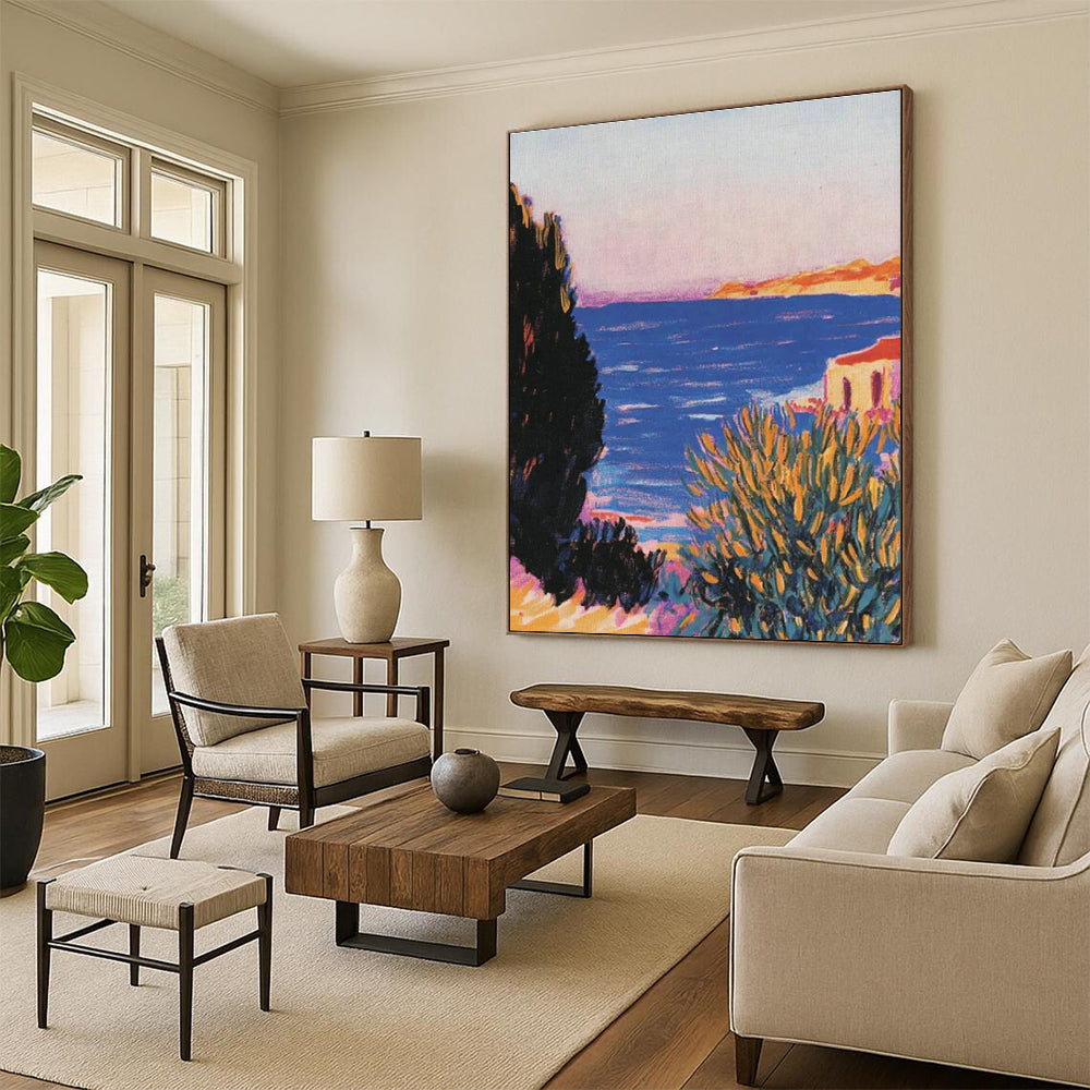 Original Handmade Abstract Painting for Dining Room Fruit Basket Wall & Entryway Mail Sorter Tray Wall DLZ1765