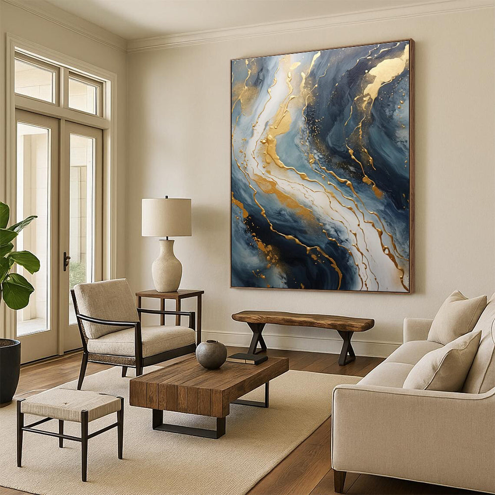 Oversized Custom Handmade Abstract Painting for Bedroom & Hallway DLZ2299