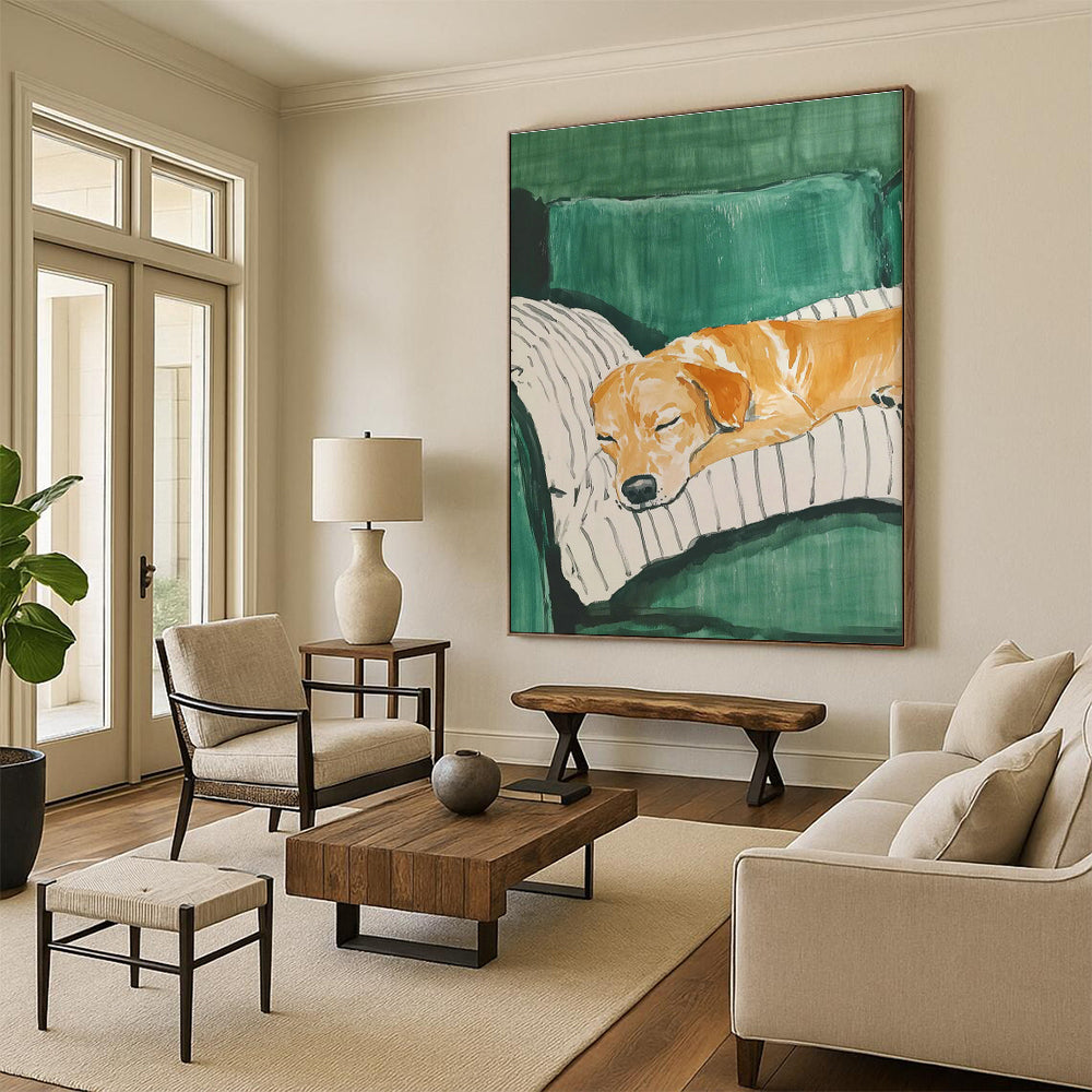Custom Hand - Painted Abstract Art for Living Room Entertainment Centers & Entryway Umbrella Stands DLZ0688