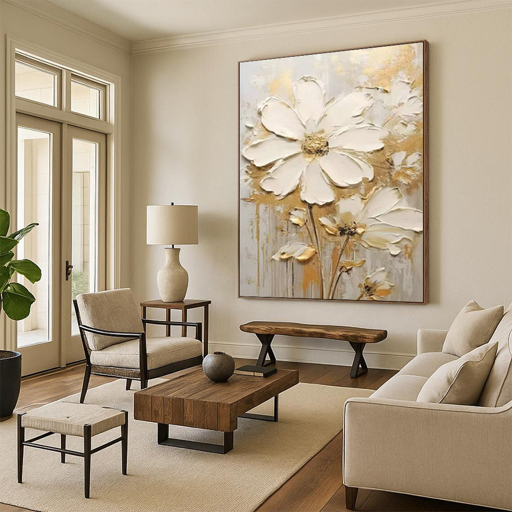 Artisan - Made Abstract Painting Series for Cottage Hallway & Office DLZ1402