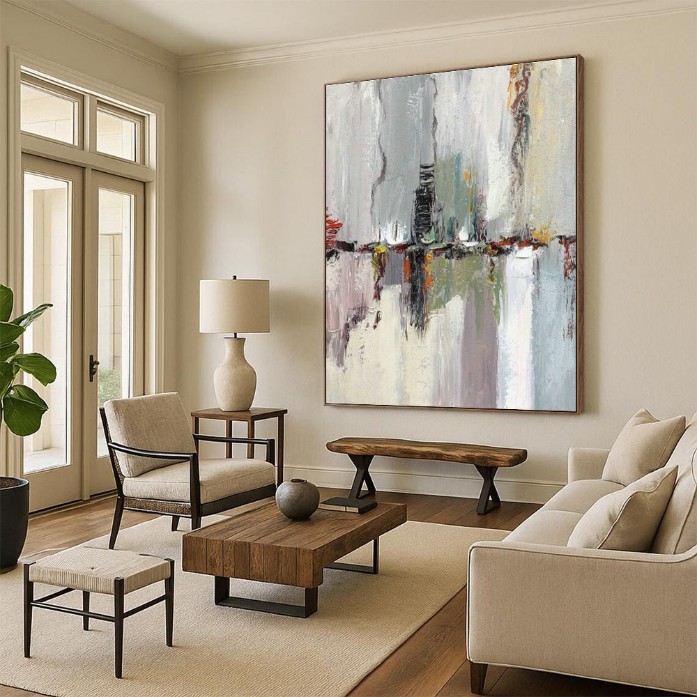 Tremendous - Sized Custom Abstract Art for Dining Room Buffet Tables & Office Mail Rooms DLZ0624