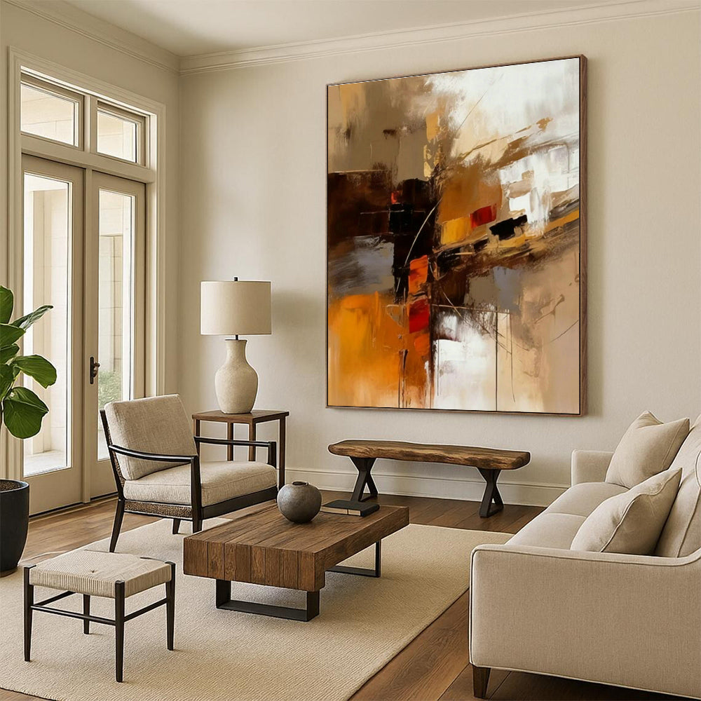 Original Hand-Painted Abstract Artwork for Living Room and Dining Room DLZ1439