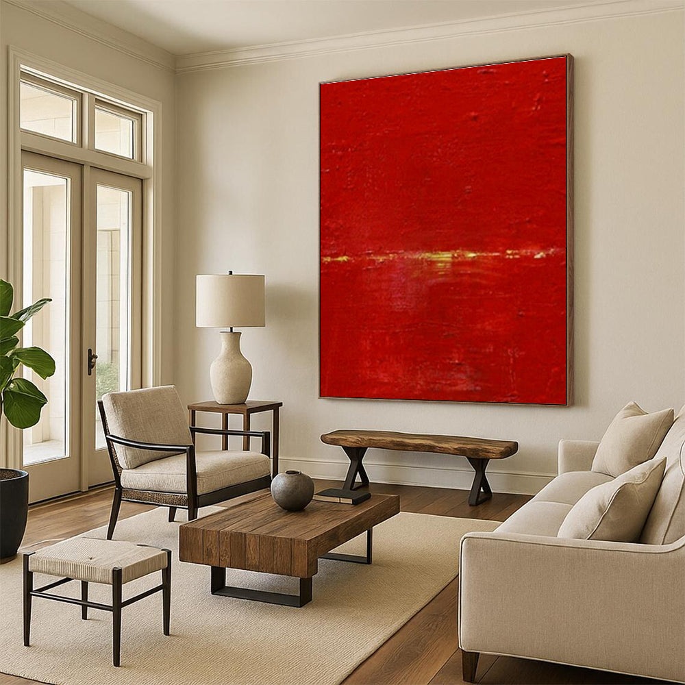 Extra-large Custom Handmade Abstract Painting for Bedroom Walk-out Balcony Wall and Dining Room Dessert Station Wall DLZ1992