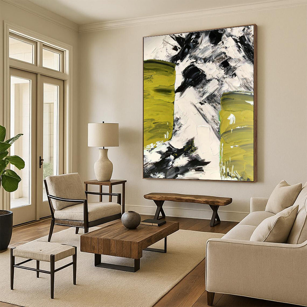 Hyper - Sized, Touch - Sensitive Custom Abstract Wall Installations for Bedroom Sensory Appeal DLZ0483
