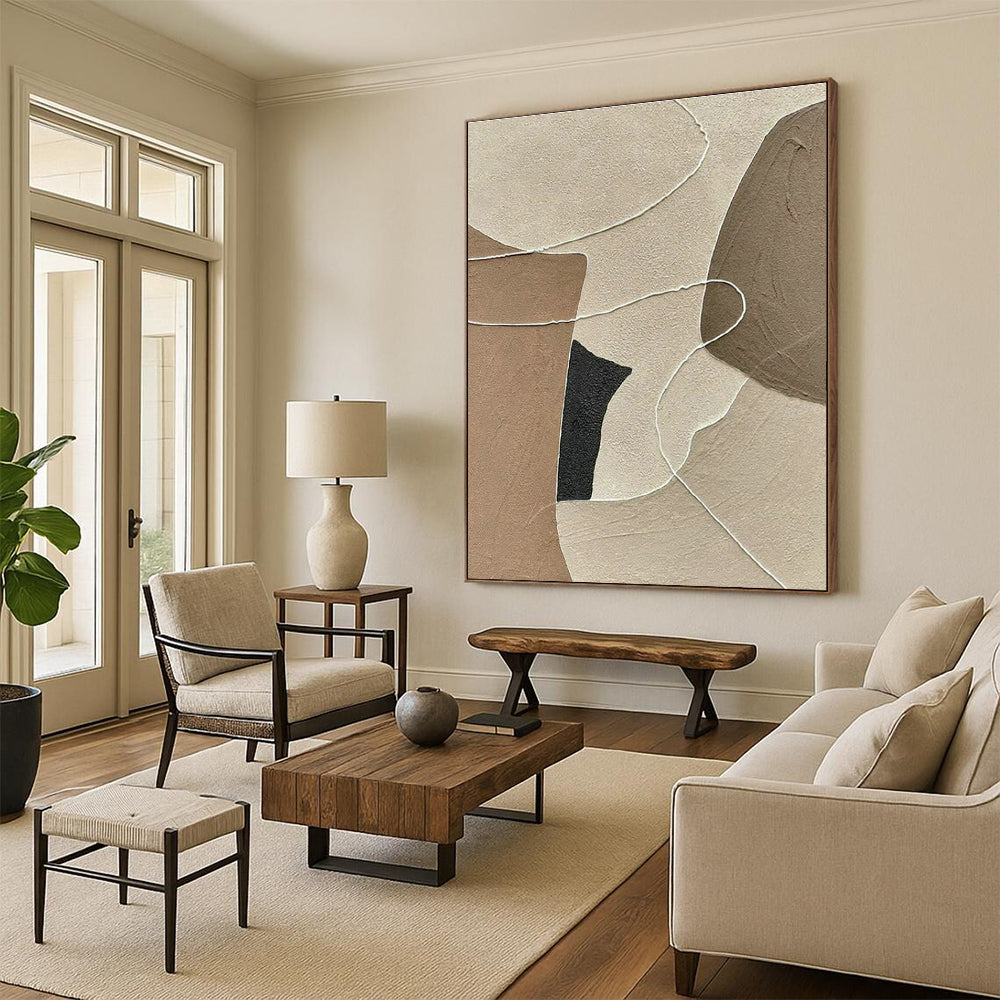 Hand-Crafted Abstract Wall Decor for Cottage Living Room and Dining Room DLZ1506