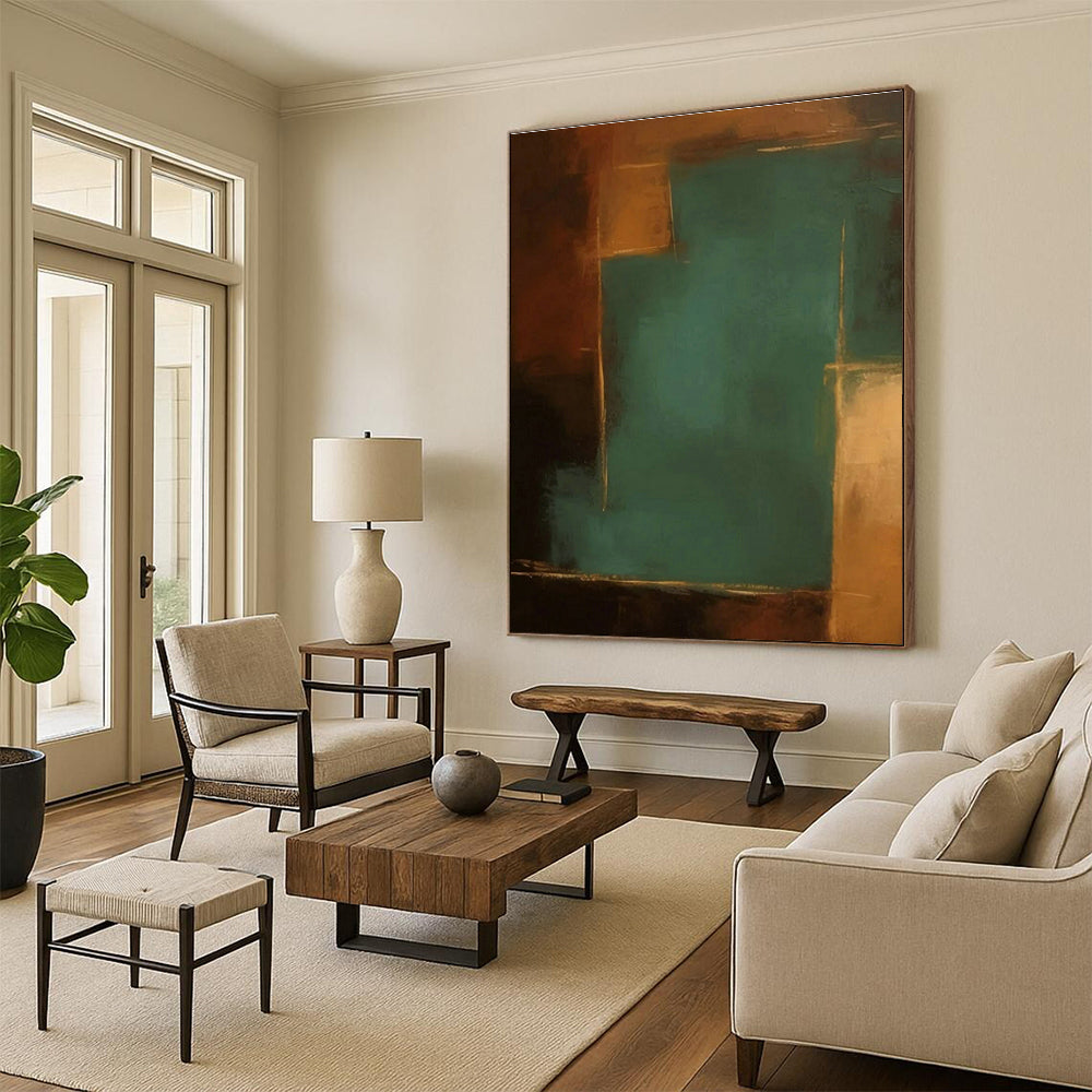 Customizable Handmade Abstract Wall Art for Office and Living Room DLZ1442