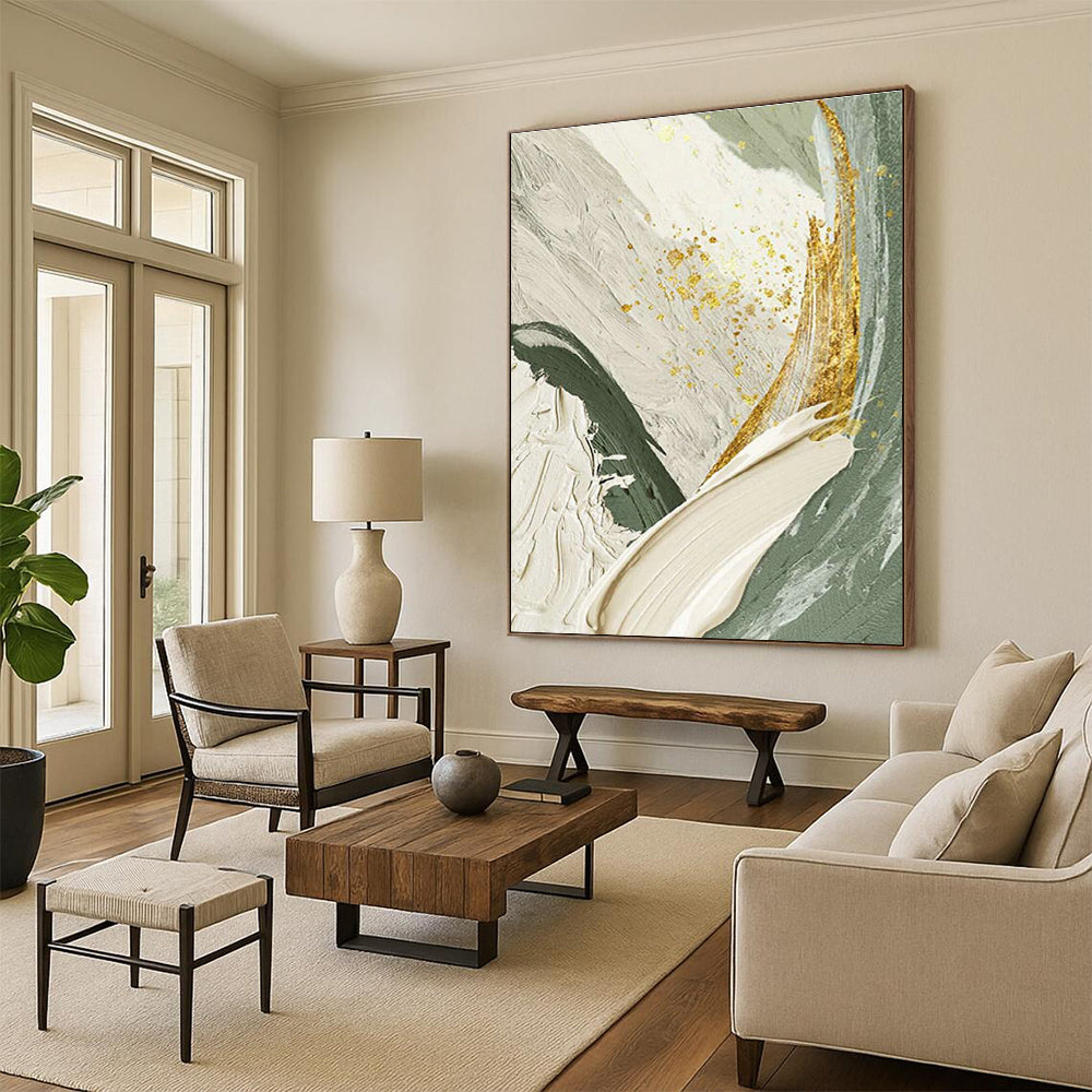 Colossal Dimension Custom-Built Handmade Abstract Canvas for Hallway & Entryway DLZ2195