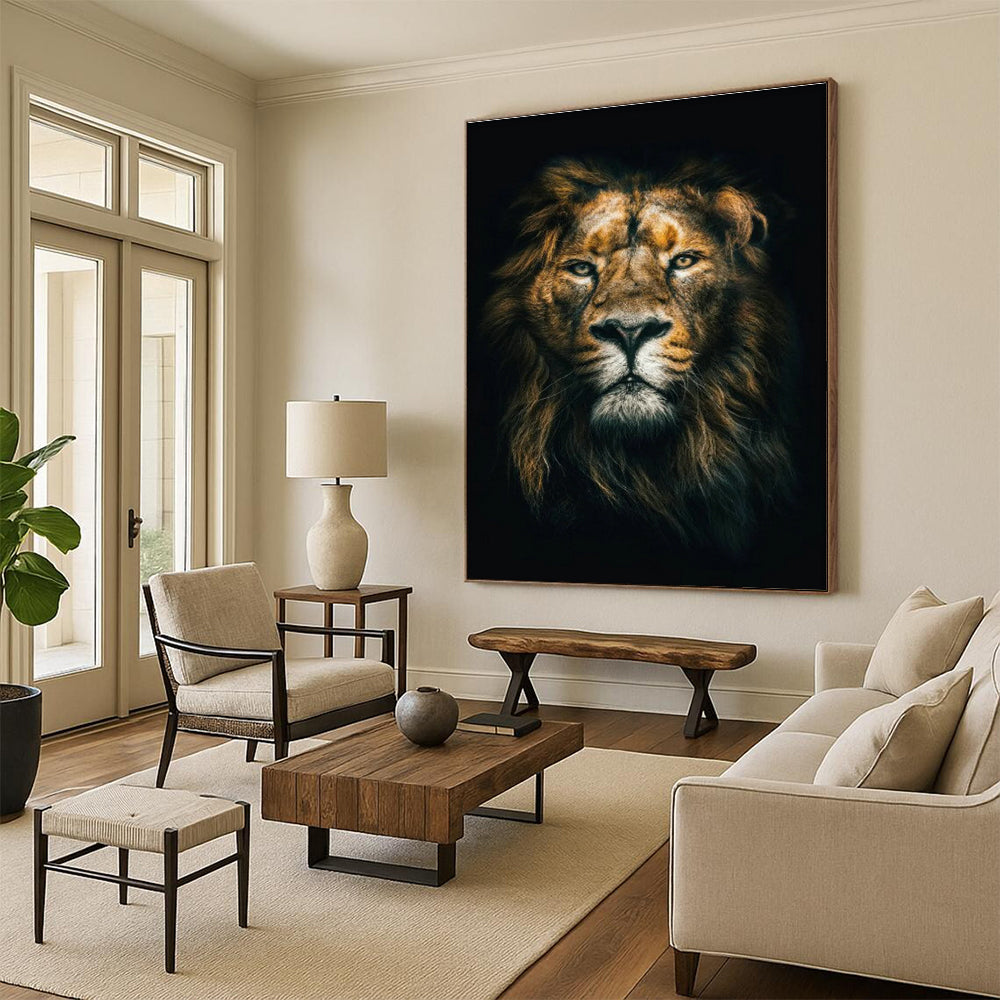 Oversized Custom Hand-Painted Abstract Art for Cottage Living Room & Office DLZ2318