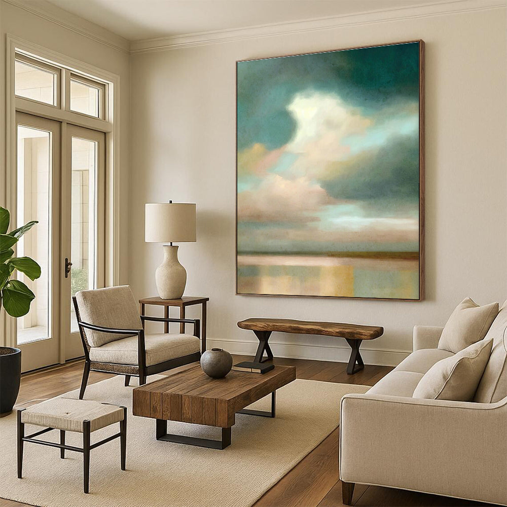 Hand - Painted Grand Abstract Creation for Dining Room & Hallway DLZ1364