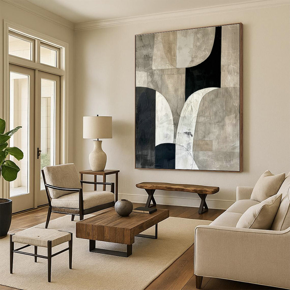 Hand - Painted Extra - Large Abstract Work for Bedroom & Living Room DLZ1327