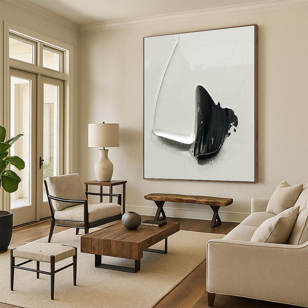 Hand-Painted Abstract Wall Centerpiece for Dining Room & Entryway Vestibule DLZ2371
