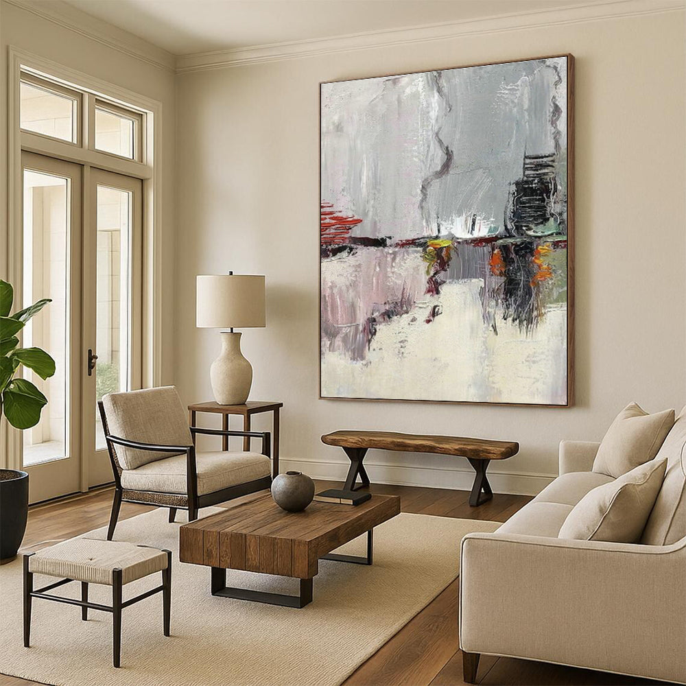 Immense Hand - Painted Abstract Canvases for Dining Room Banquet Halls & Cottage Home Gyms DLZ0610