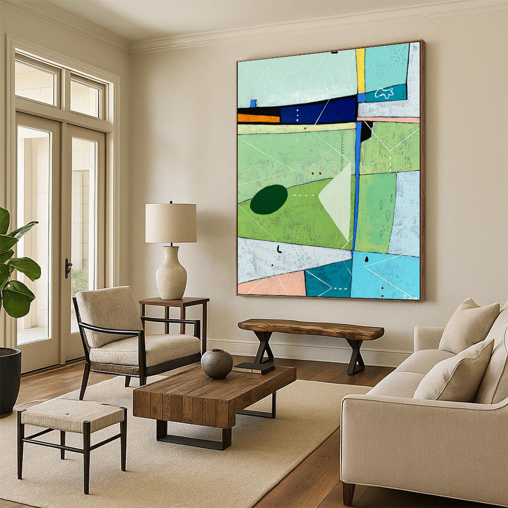 Colossal - Sized Custom Abstract Mural for Office & Bedroom DLZ1111