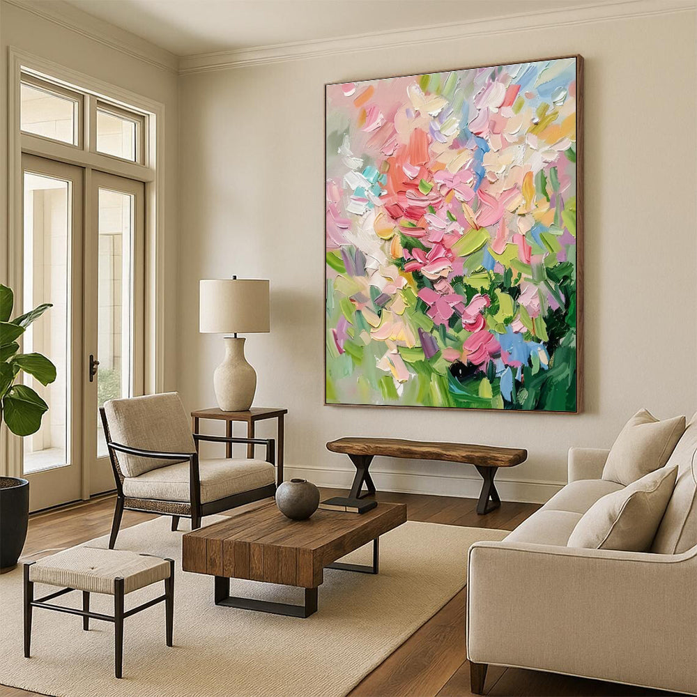 Handmade Extra - Large Abstract Wall Art Installation for Cottage Living Room & Office DLZ1410