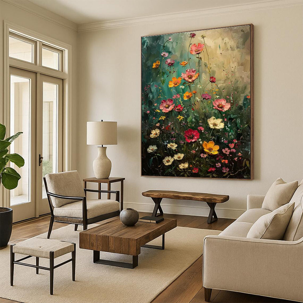 Vast Custom-Designed Handmade Abstract Painting for Bedroom & Hallway DLZ2254