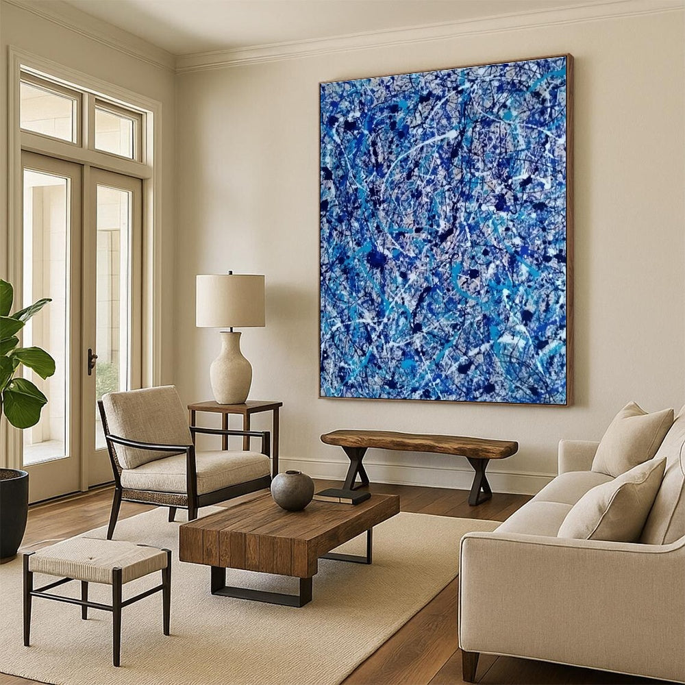 Handmade Abstract Art for Cottage Office Printer Ink Cartridge Storage Wall & Hallway Pet Food Container Niche DLZ1773