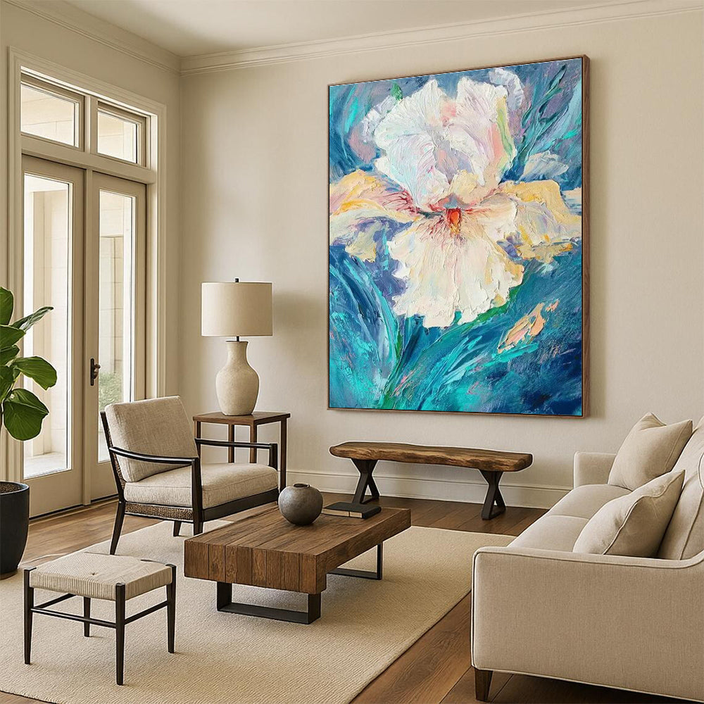 Oversized Hand-Painted Abstract Artwork, the Source of Inspiration for Office and Corridor DLZ0949