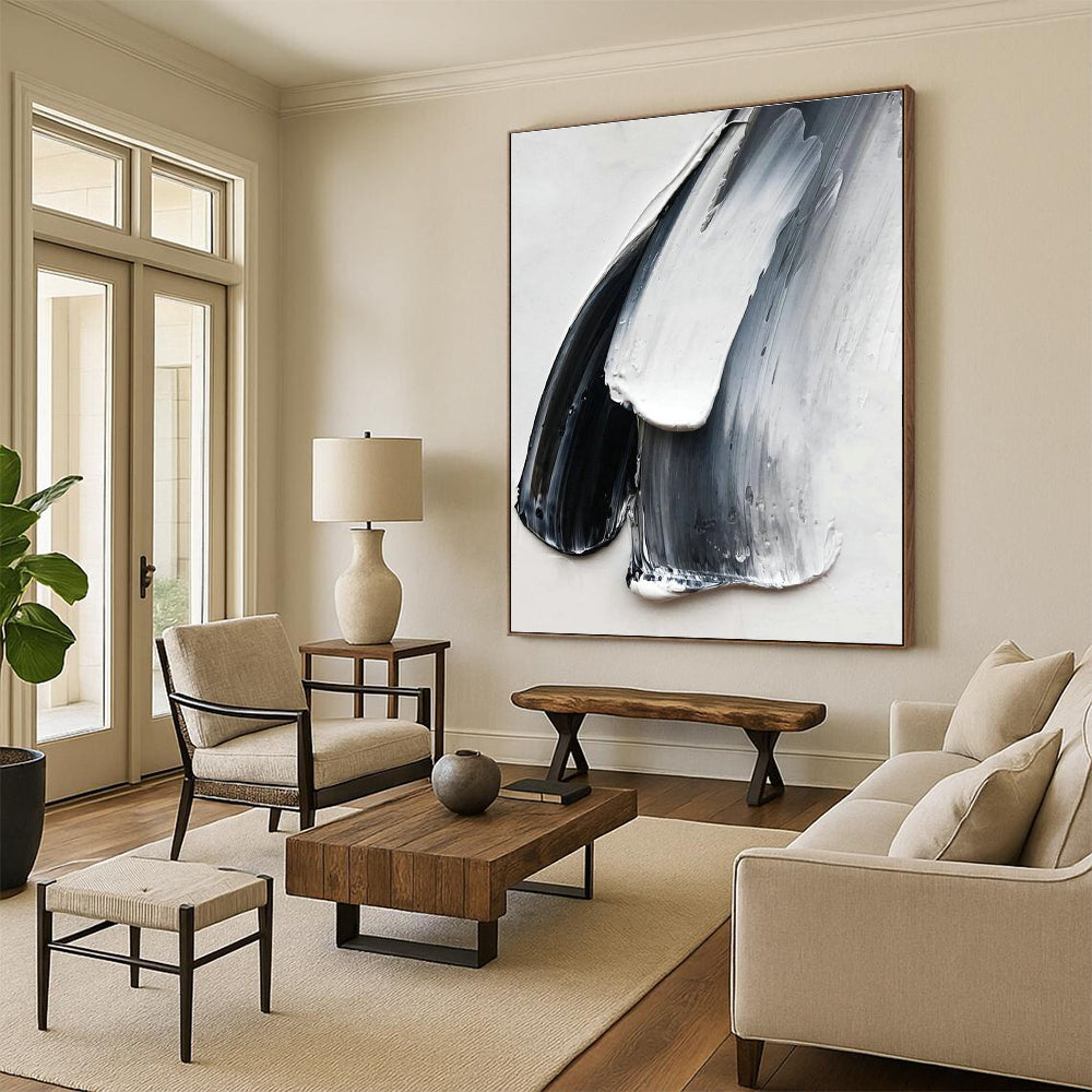 Hand-Painted Abstract Gemstone for Cottage Bedroom & Hallway Niche DLZ2376