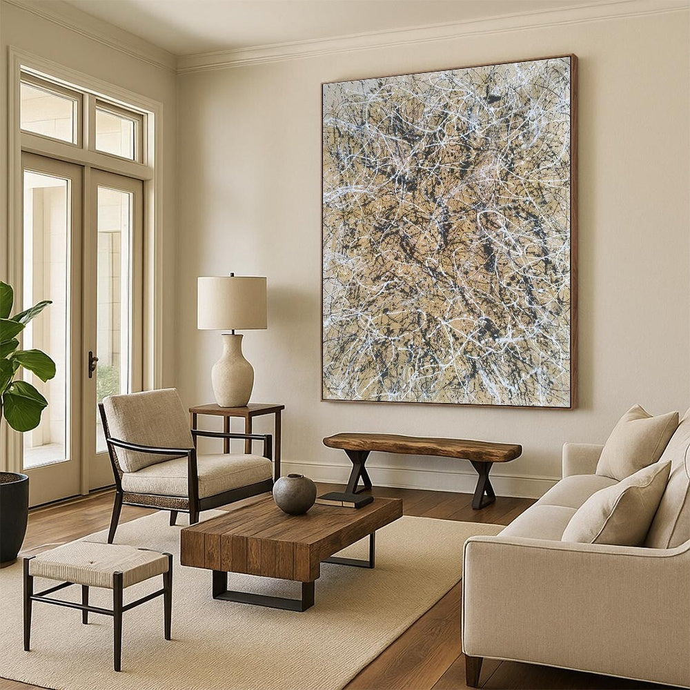Immense Custom - Created Abstract Painting for Entryway & Hallway DLZ2274