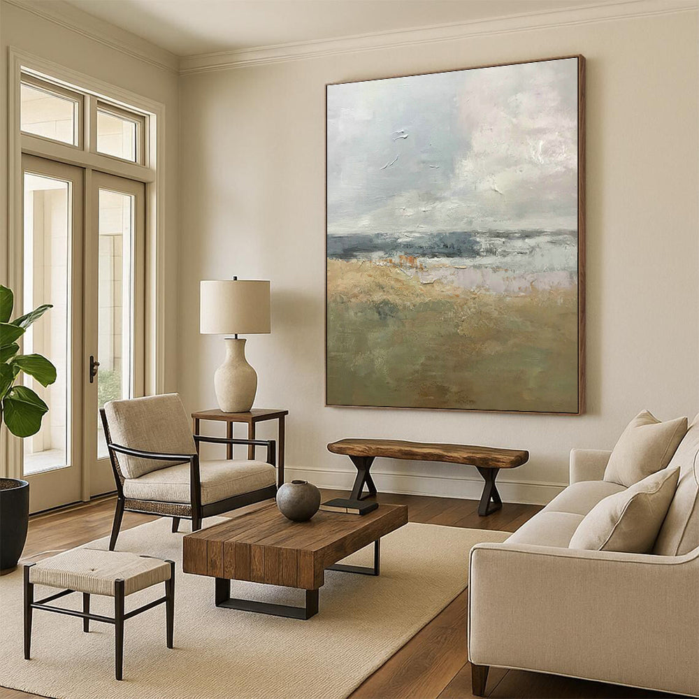 Gargantuan, Gold - Leafed Custom Abstracts for Entryway Luxury DLZ0463