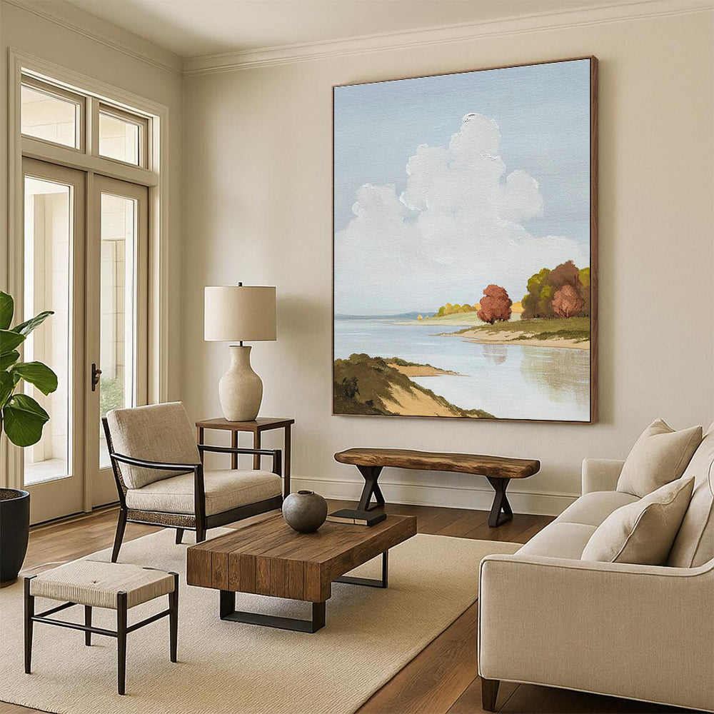 Monumental Custom - Enhanced Hand Painted Abstract Wall Decor for Cottage & Living Room DLZ2136