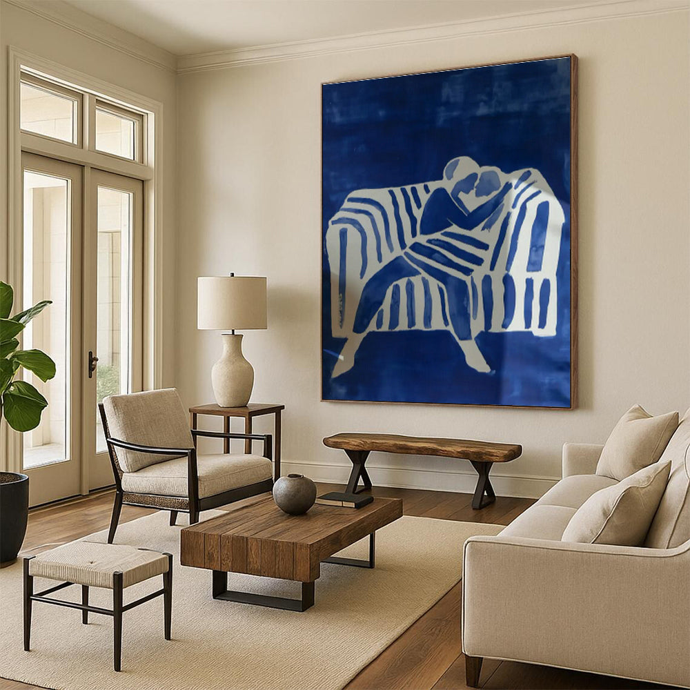 Massive Abstract Hand - Painted Art for Bedroom Nightstands & Cottage Hallway Mail Slots DLZ0692