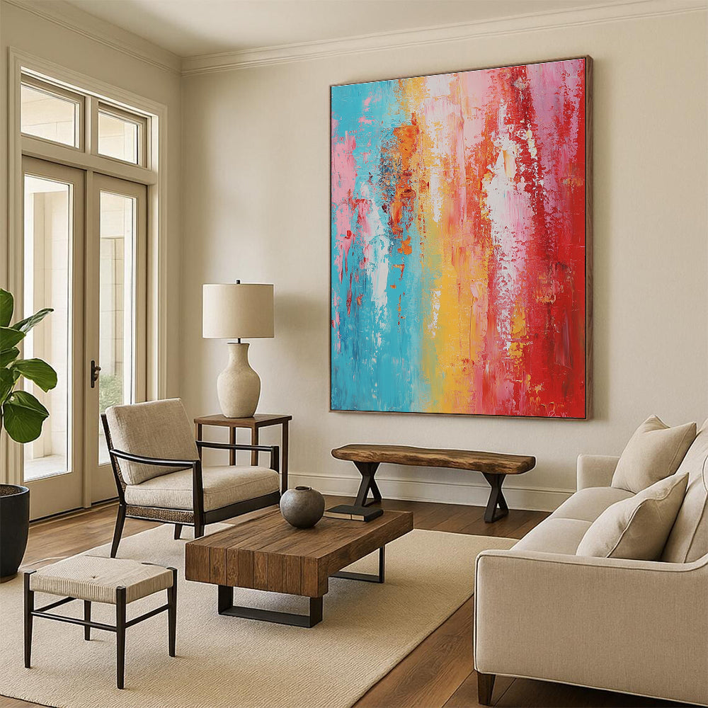 Colorful Gradient Abstract Painting with Smooth Transitions GER799