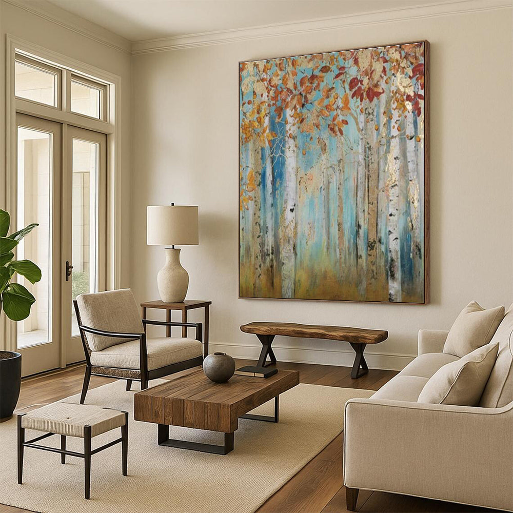 Colossal Custom - Graduated Hand Painted Abstract Art for Dining Room & Entryway DLZ2137