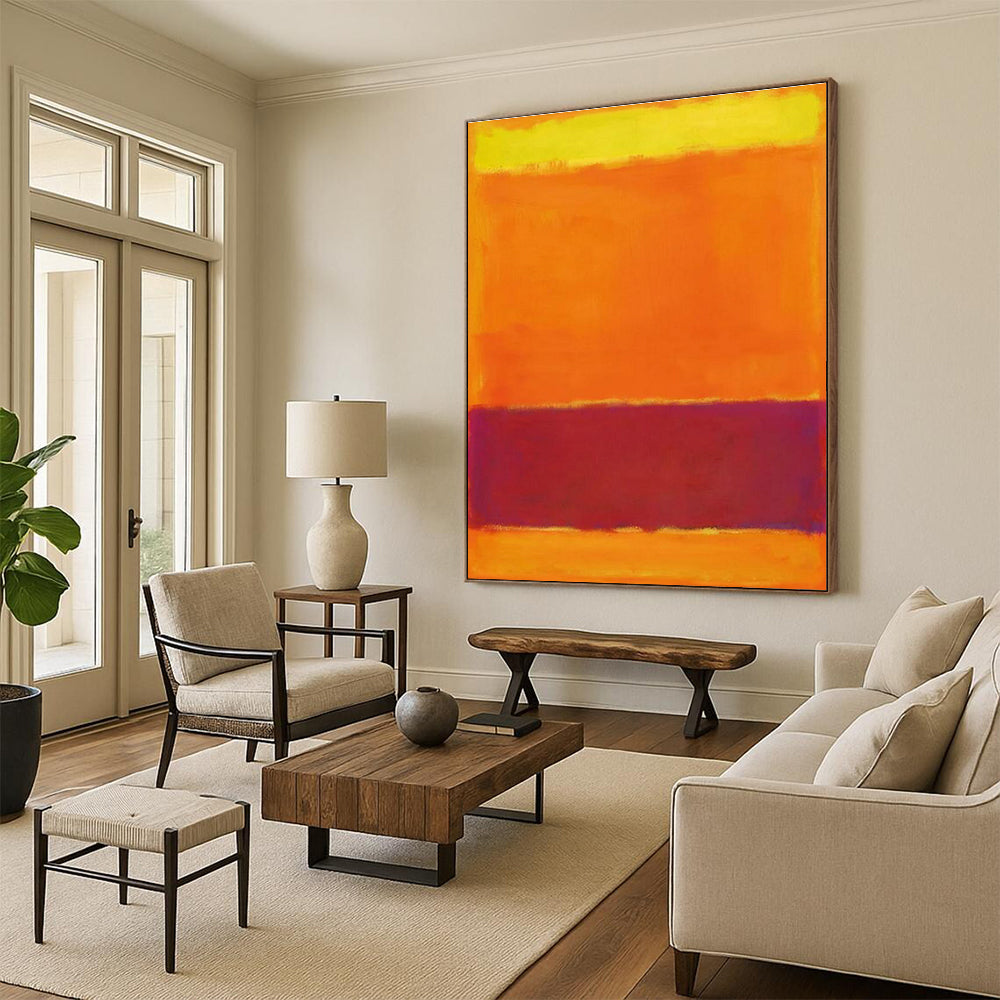 Custom Hand-Painted Abstract Painting for Cottage Entryway & Office DLZ2307