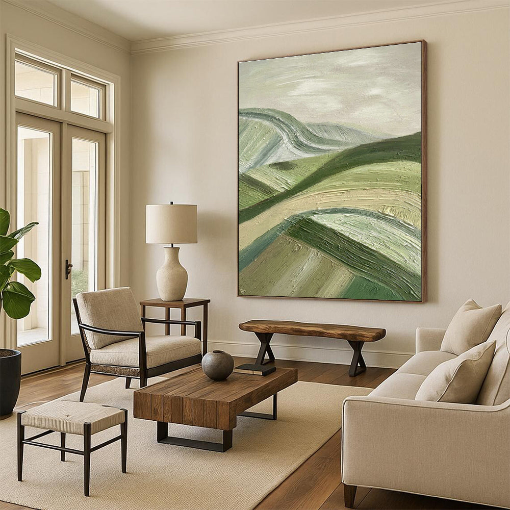 Massive Custom Abstract Paintings for Office Training Room Breakout Areas & Bedroom Reading Nooks with Daybeds DLZ0606