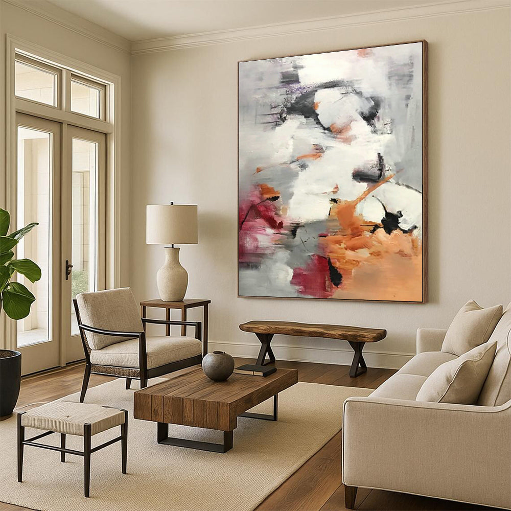 Roomy, Biodegradable Custom Hand - Painted Abstracts for Cottage Eco - Friendliness DLZ0478