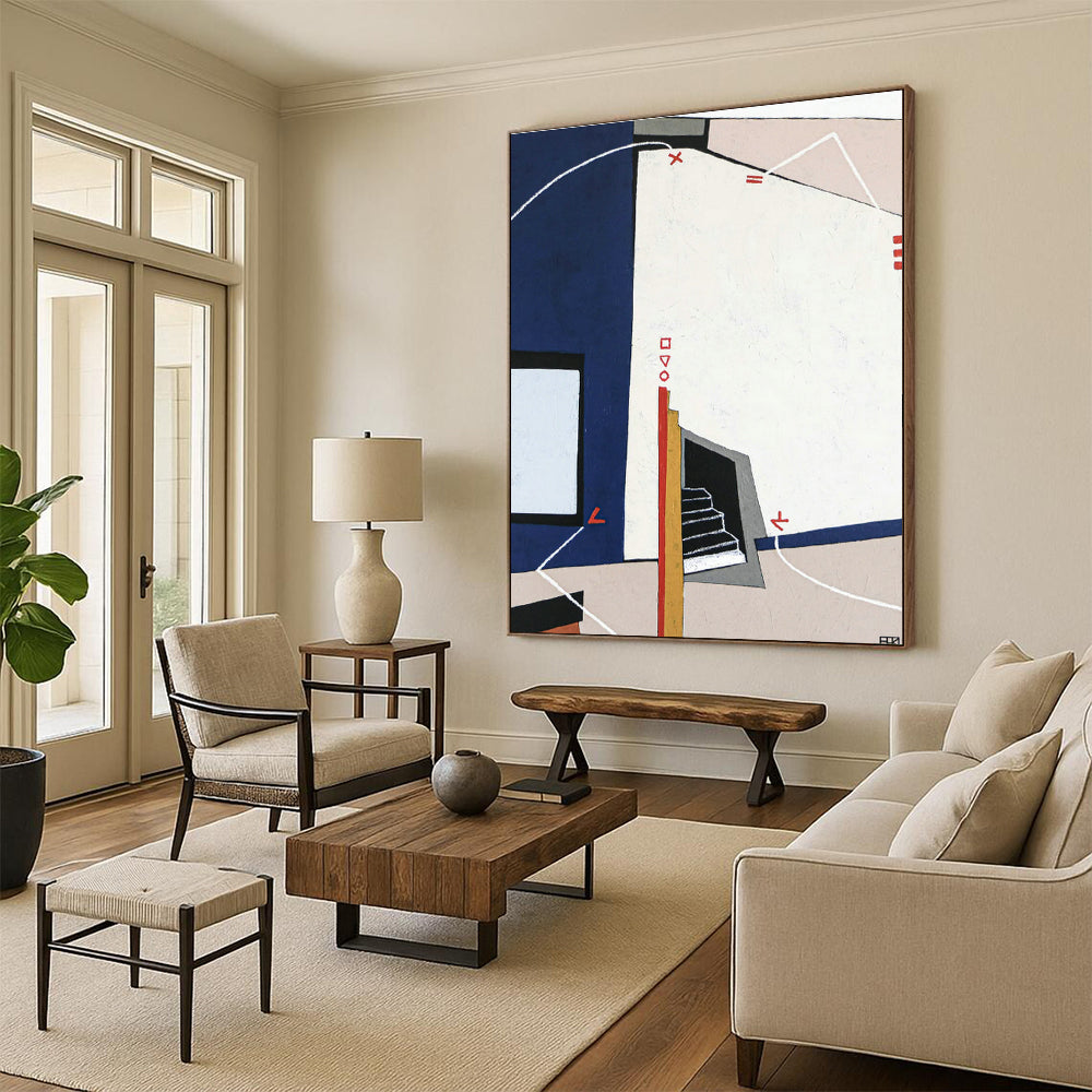 Gargantuan Bespoke Abstract Painting for Bedroom & Entryway DLZ1113