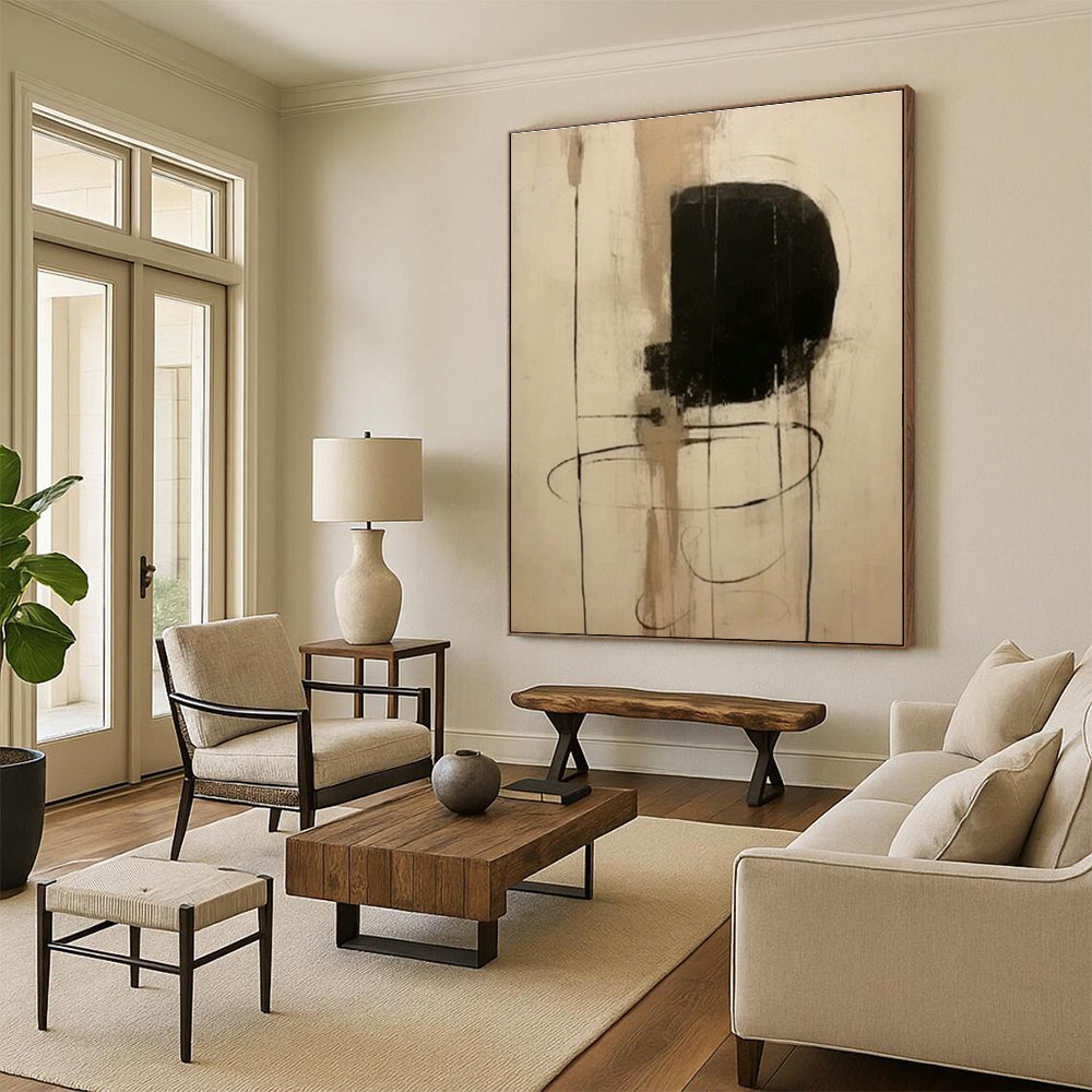 Custom Hand - Painted Abstracts for Office Mail Rooms & Cottage Living Room Fire Pits DLZ0838