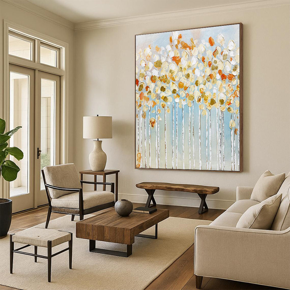 Oversized Tailored Hand Painted Abstract Art for Bedroom and Entryway DLZ2141