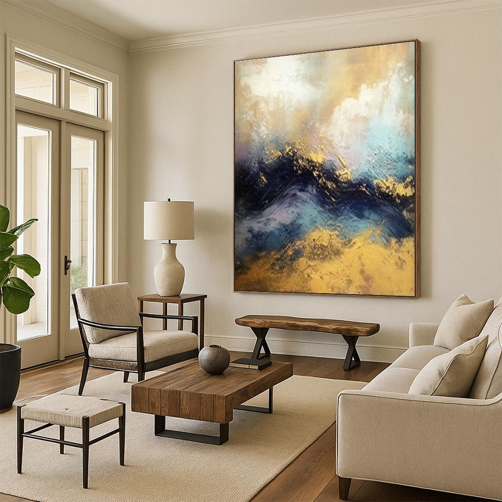 Tremendous - Depth Custom Hand - Painted Abstracts for Dining Room Celebration DLZ0447