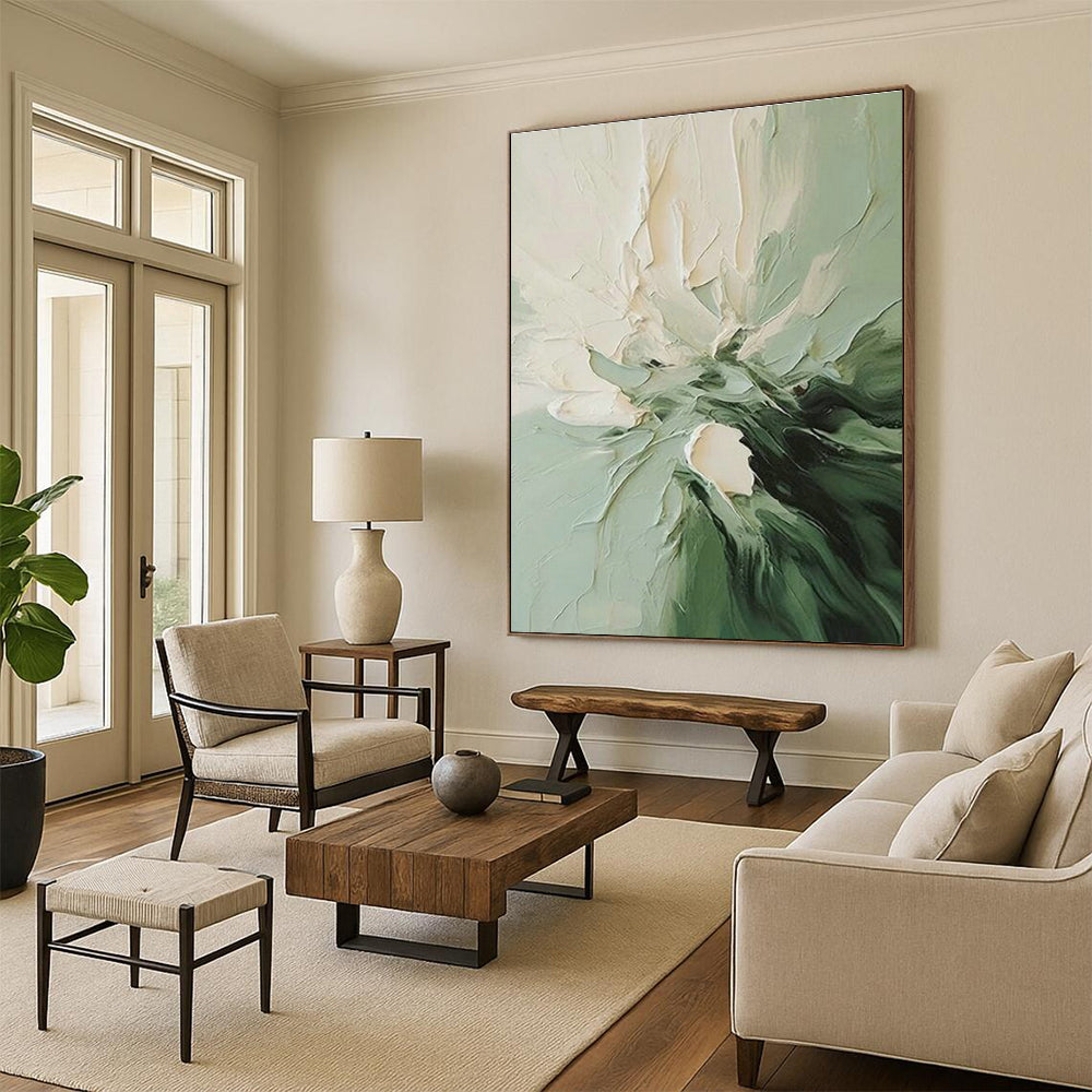 Large Hand-Painted Abstract Art for Hallway and Office DLZ1468