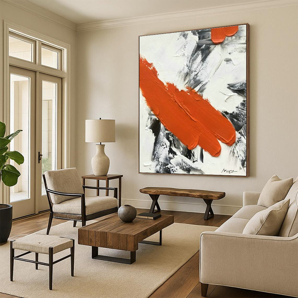 Original Handmade Abstract Canvas for Entryway and Living Room DLZ1458