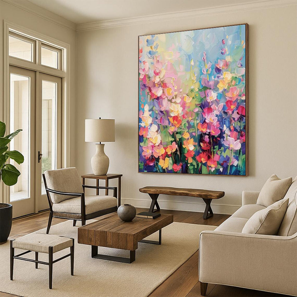 Handmade Abstract Wall Art for Bedroom and Cottage Entryway DLZ1559
