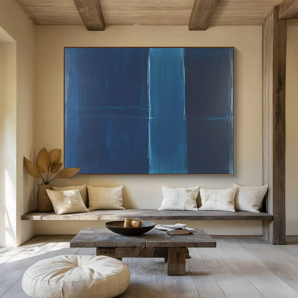 Deep Blue Abstract Painting DYP106