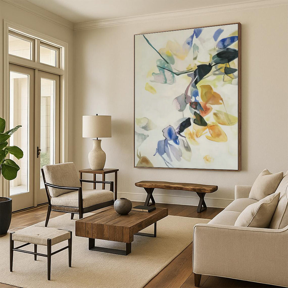 Custom Hand - Painted Abstract Art for Bedroom and Living Room DLZ0750