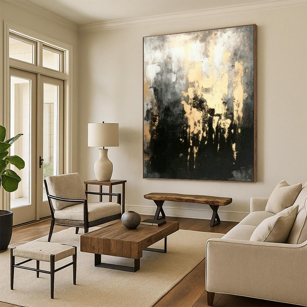 Custom Hand-Painted Abstract Wall Art for Cottage Bedroom Pillowcase Storage Basket Wall & Living Room Coffee Table Magazine Holder Wall DLZ1804