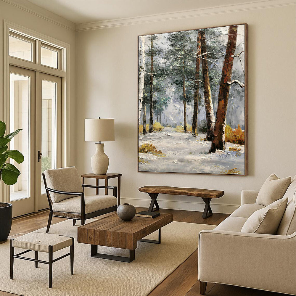 Large Hand-Painted Abstract Art for Dining Room & Entryway DLZ1281