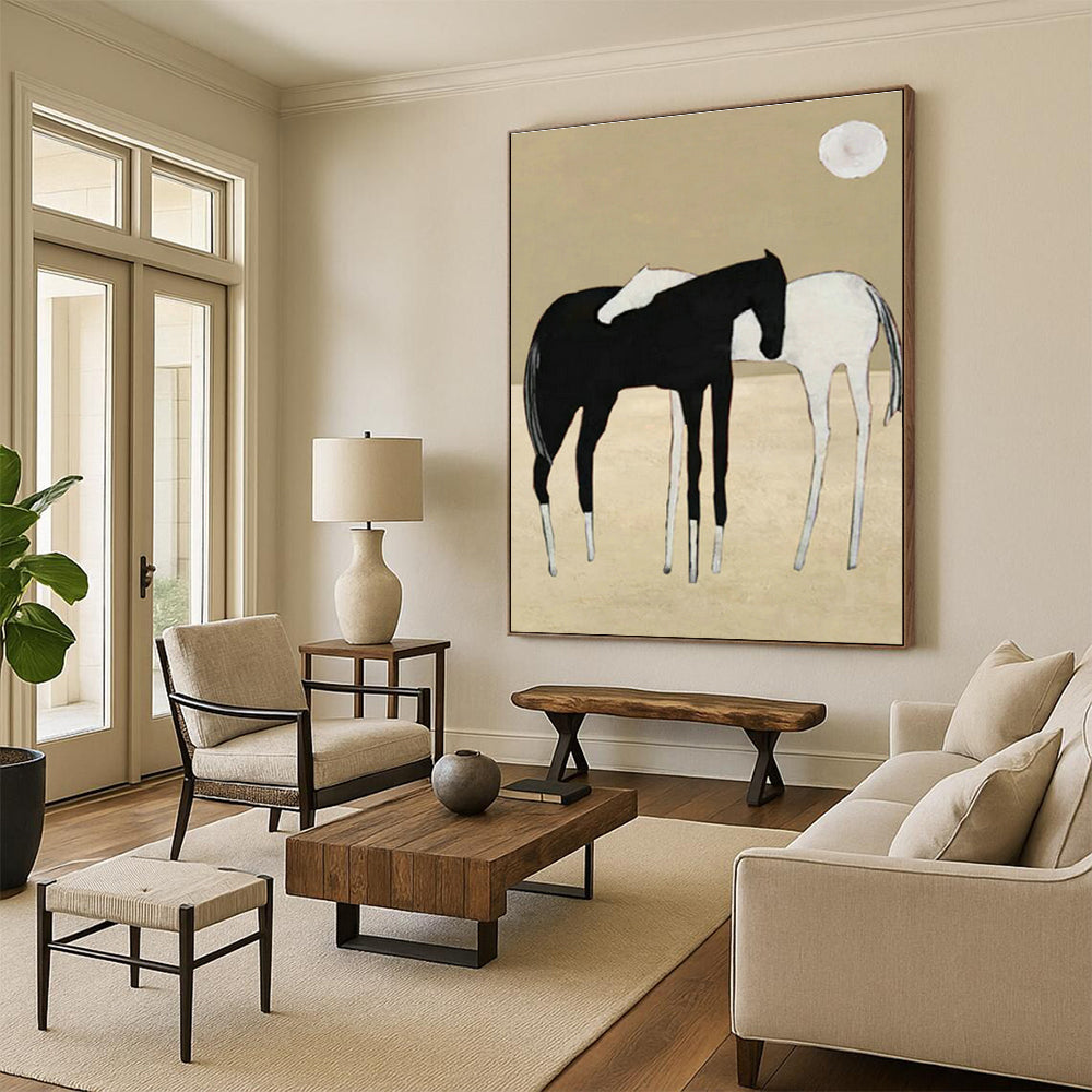Hand - Painted Abstract Wall Art Trios for Cottage Hallway & Entryway DLZ1417