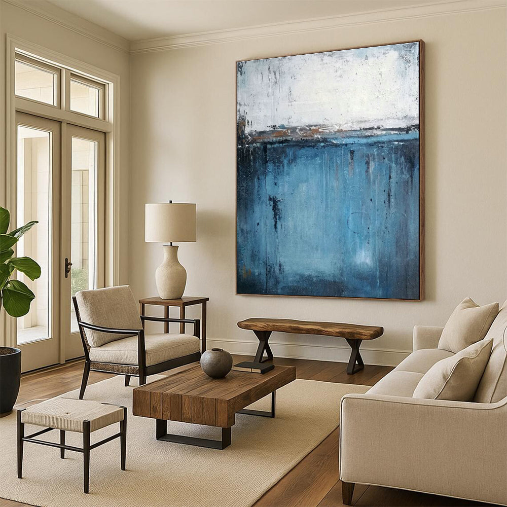 Extra - Large Bespoke Abstract Painting for Cottages & Bedroom DLZ2258
