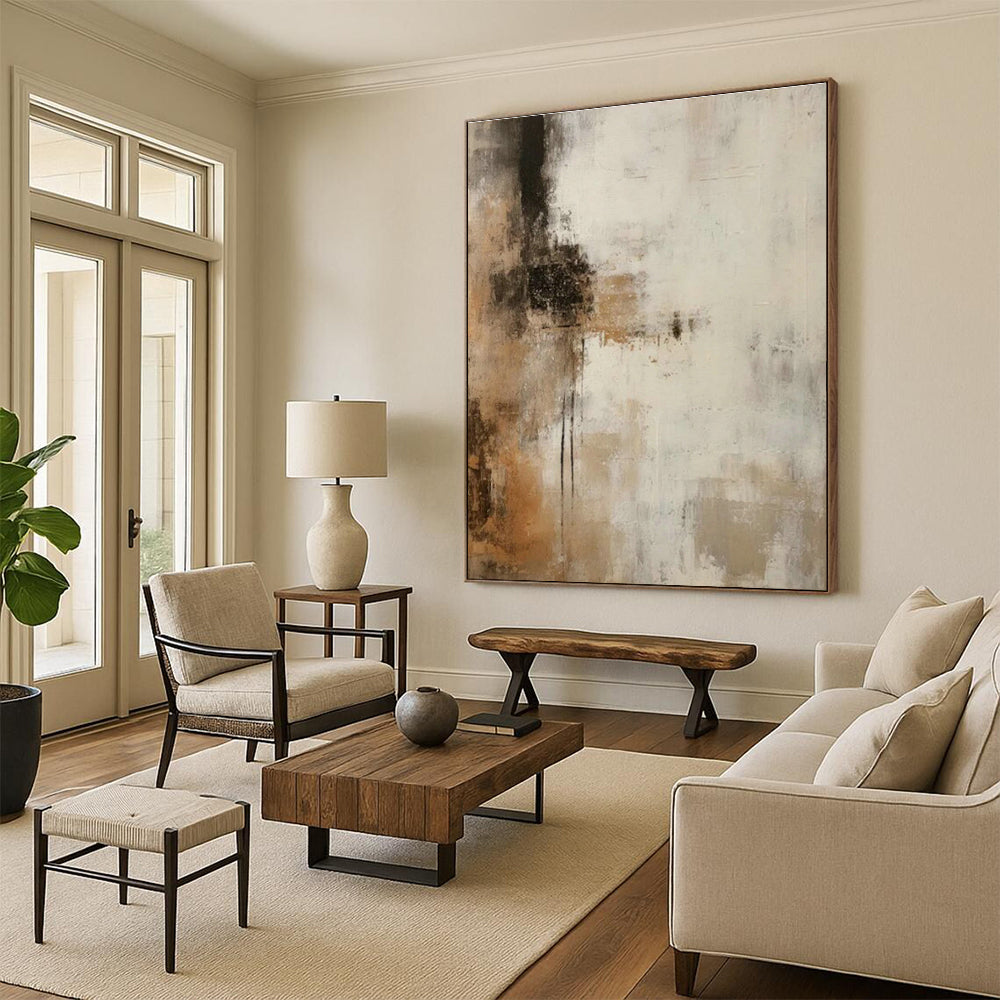 Vast Custom - Formulated Handmade Abstract Painting for Living Room & Office DLZ2118