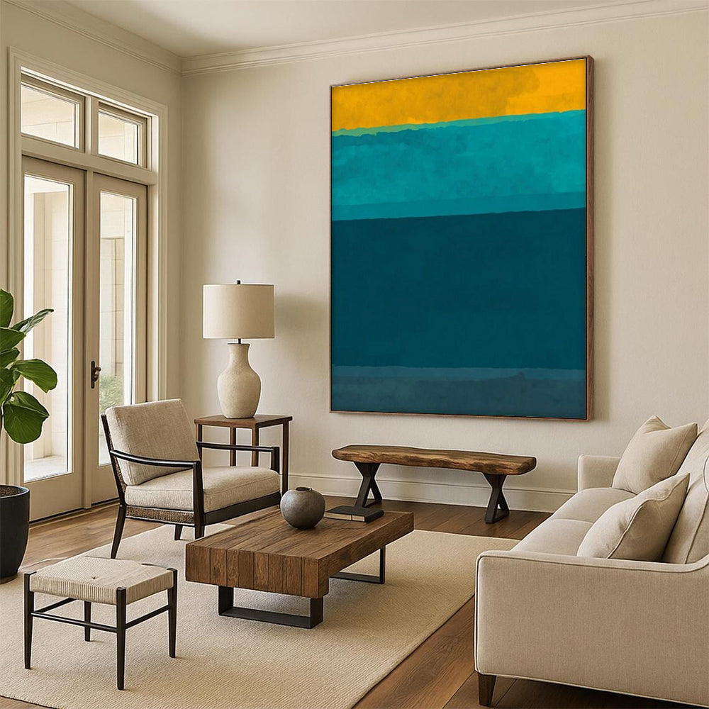 Oversized Handmade Abstract Wall Art for Dining Room & Living Room DLZ2323
