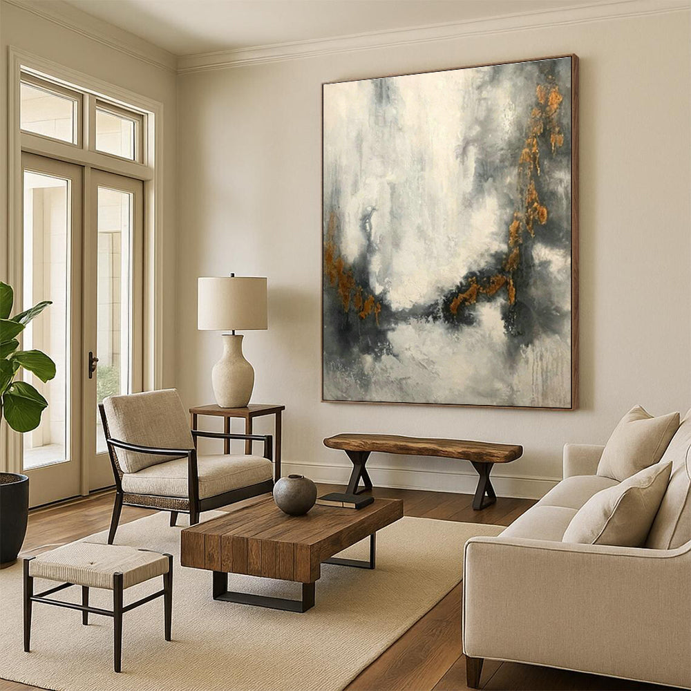 Massive Custom Abstract Paintings for Cottage Living Room & Bedroom DLZ0550