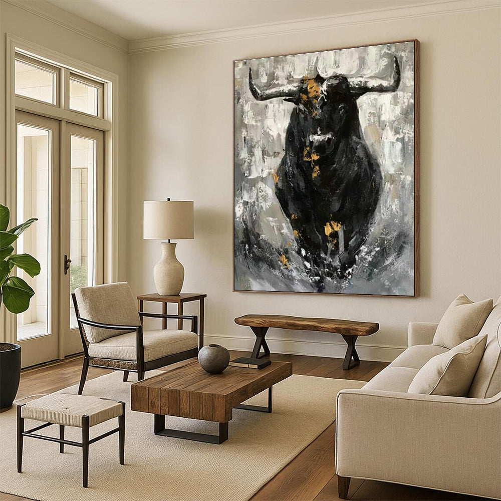 Oversized Hand - Painted Abstract Murals for Bedroom and Cottage Living Room DLZ0535