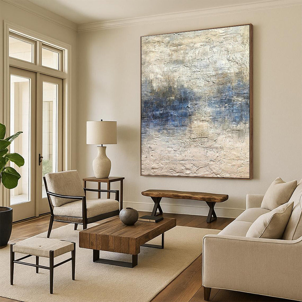 Oversized Custom Handmade Abstract Wall Art for Office Break Room and Dining Room Breakfast Nook DLZ1862