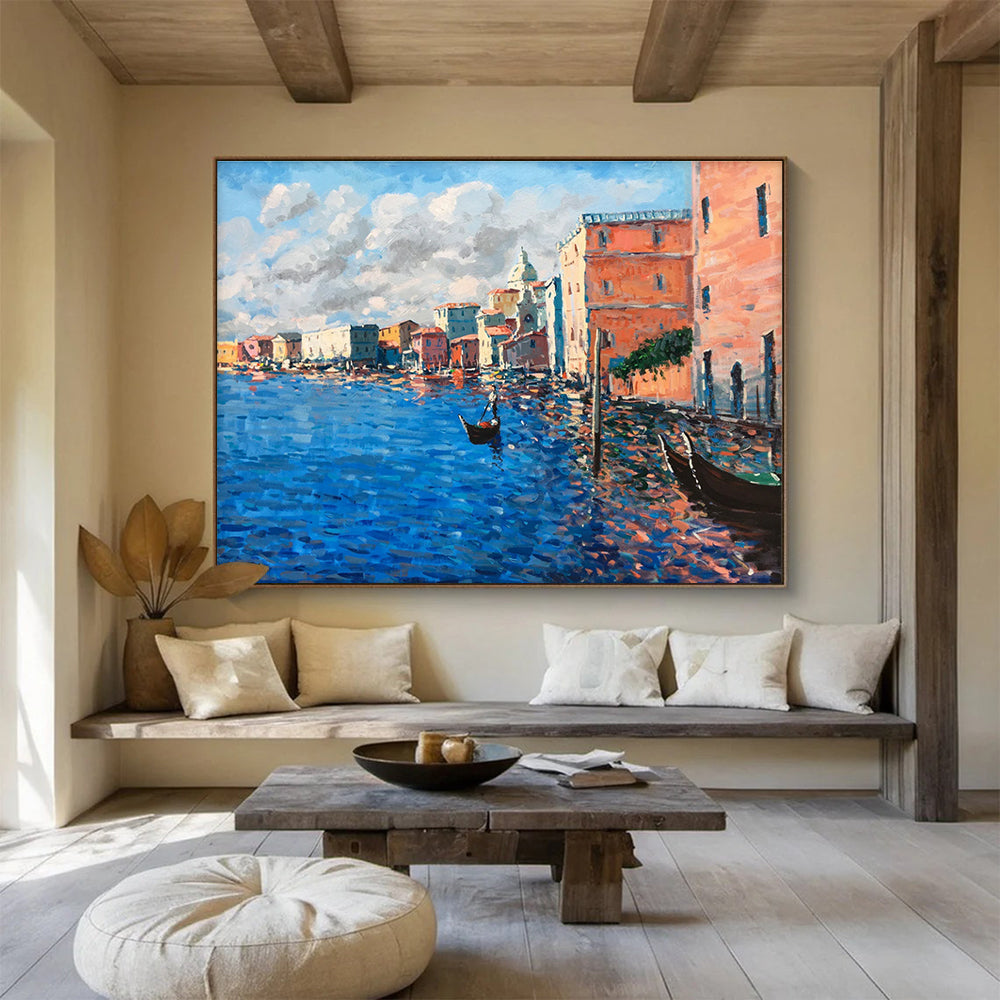 Venice Canal Scene Oil Painting THY456